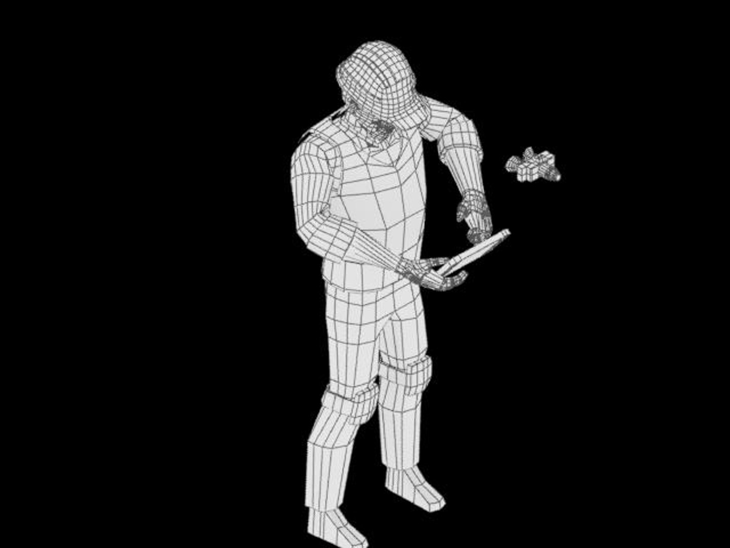 3d fbx male engineer