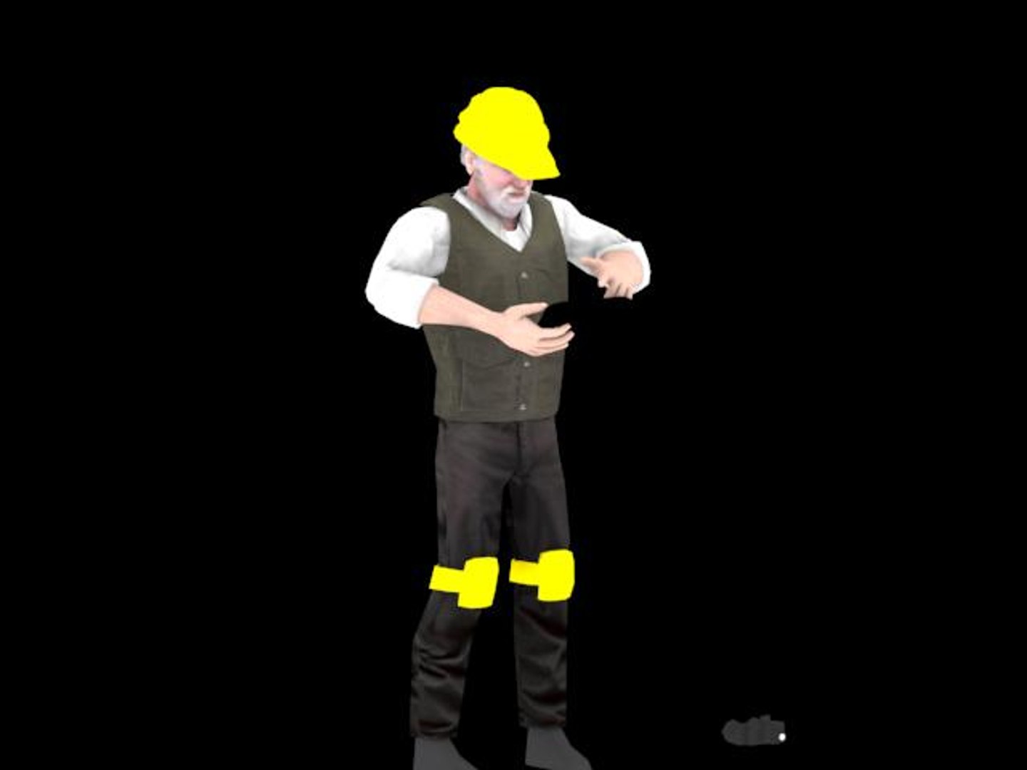 3d fbx male engineer