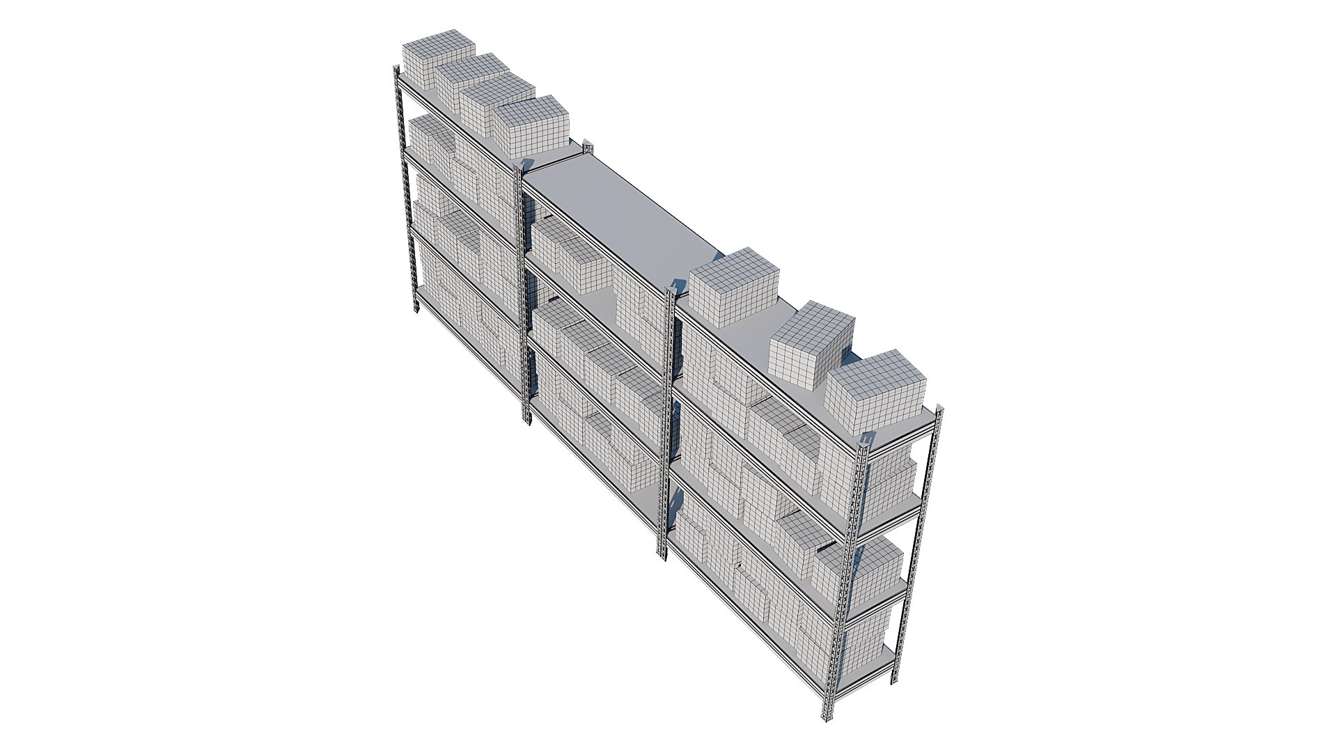 3D Model Rack Warehouse - TurboSquid 1704048