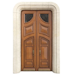 3D Entrance classic door 120
