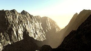 landscape valleys 3D model
