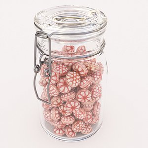 candy jar berry 3D model