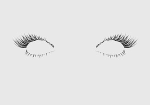 Sharp Long Eyelashes model