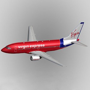 b737-300 virgin 3d model