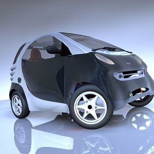 smart car vehicle 3d model