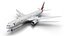 Emirates Boeing 777-300 Animated Realistic Jet