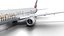 Emirates Boeing 777-300 Animated Realistic Jet