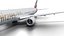 Emirates Boeing 777-300 Animated Realistic Jet