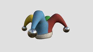 3D model Jester Hat 02 Colored Dirt - Character Fashion Design