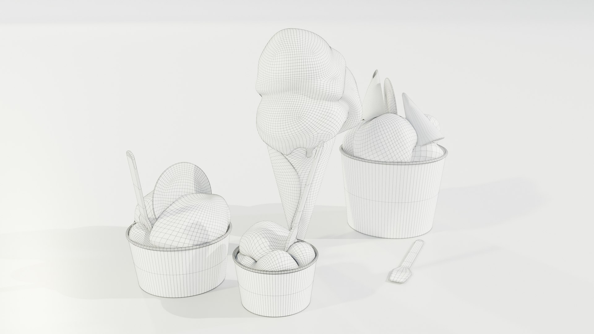 Ice Cream Cone and Cups 3D https://p.turbosquid.com/ts-thumb/ly/3o8fHi/M0/wire_05/jpg/1715158734/1920x1080/fit_q87/c5b7aff25359c415134b8bf3425e3863b19a073f/wire_05.jpg