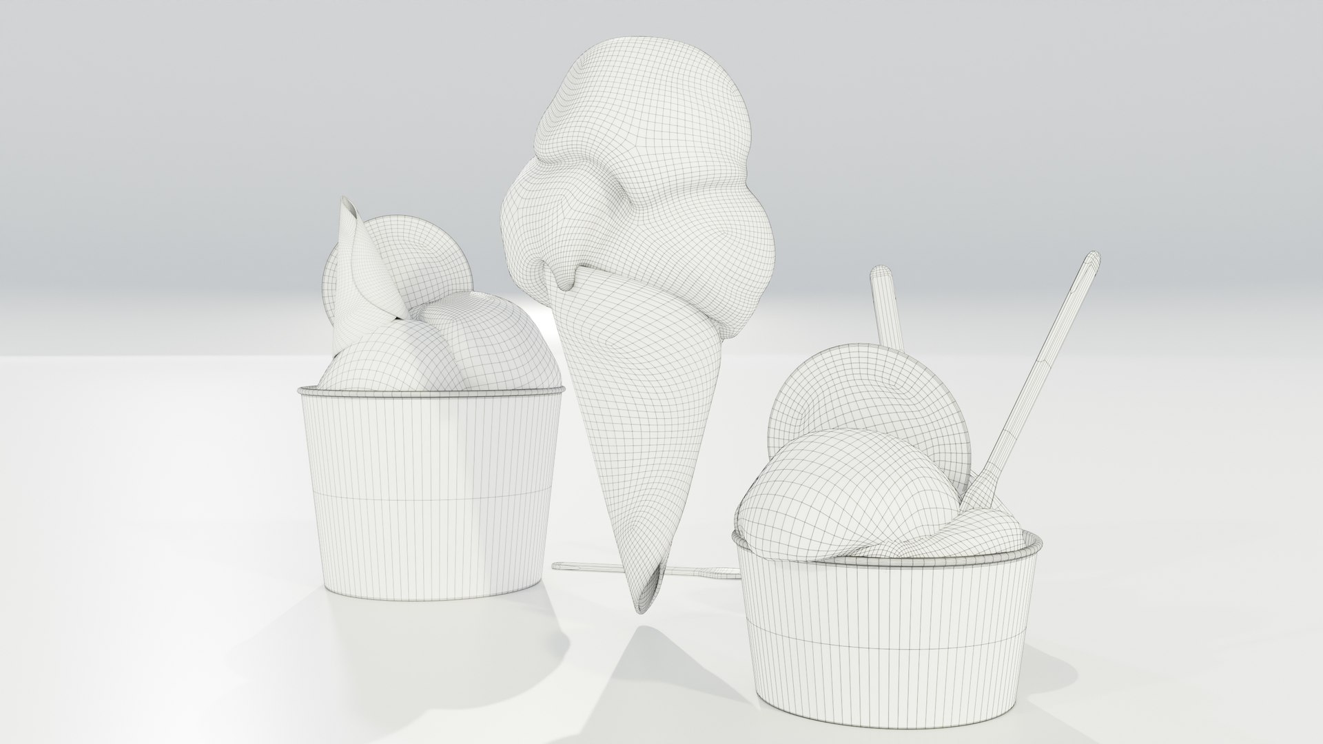 Ice Cream Cone and Cups 3D https://p.turbosquid.com/ts-thumb/ly/3o8fHi/PG/wire_08/jpg/1715158739/1920x1080/fit_q87/268cd8a0557ff22ff076171d5739c22b7869d545/wire_08.jpg