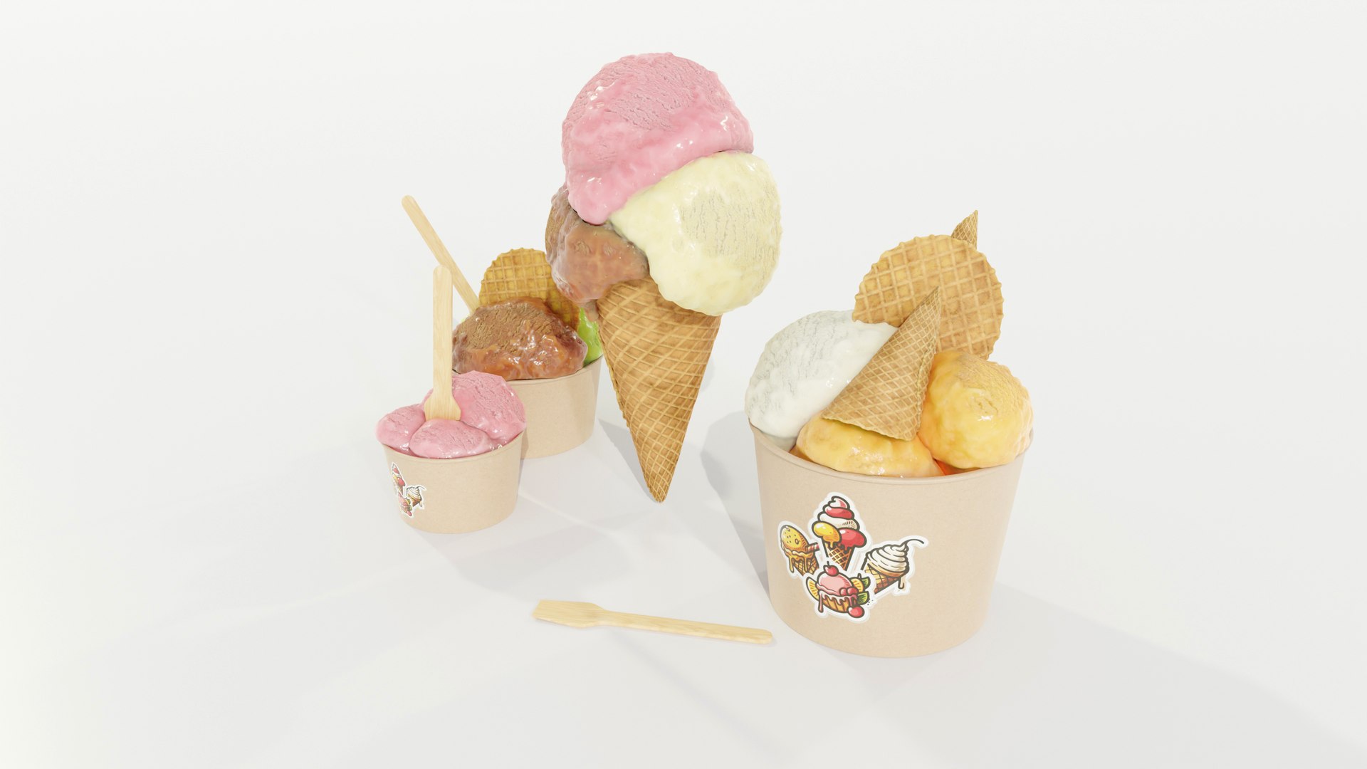 Ice Cream Cone and Cups 3D https://p.turbosquid.com/ts-thumb/ly/3o8fHi/zA/z0002/jpg/1715158656/1920x1080/fit_q87/46c87f7a791b37b00b3cf5af916547160a11160b/z0002.jpg