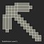 Minecraft Pickaxe Diamond 3D Model
