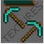 Minecraft Pickaxe Diamond 3D Model