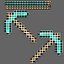 Minecraft Pickaxe Diamond 3D Model