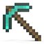 Minecraft Pickaxe Diamond 3D Model