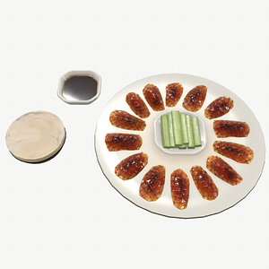 Asia food Peking duck 3D model