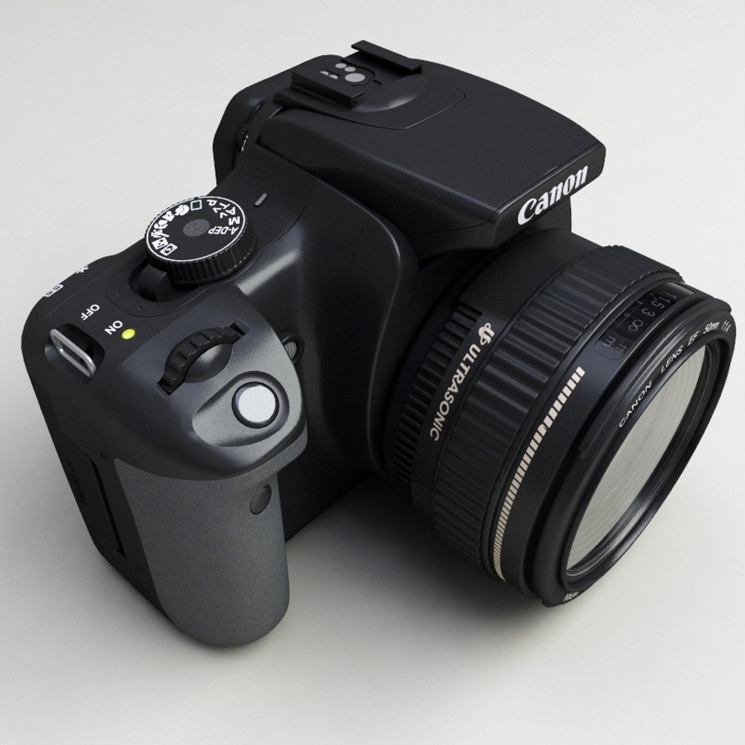 canon eos 400d tripod 3d model