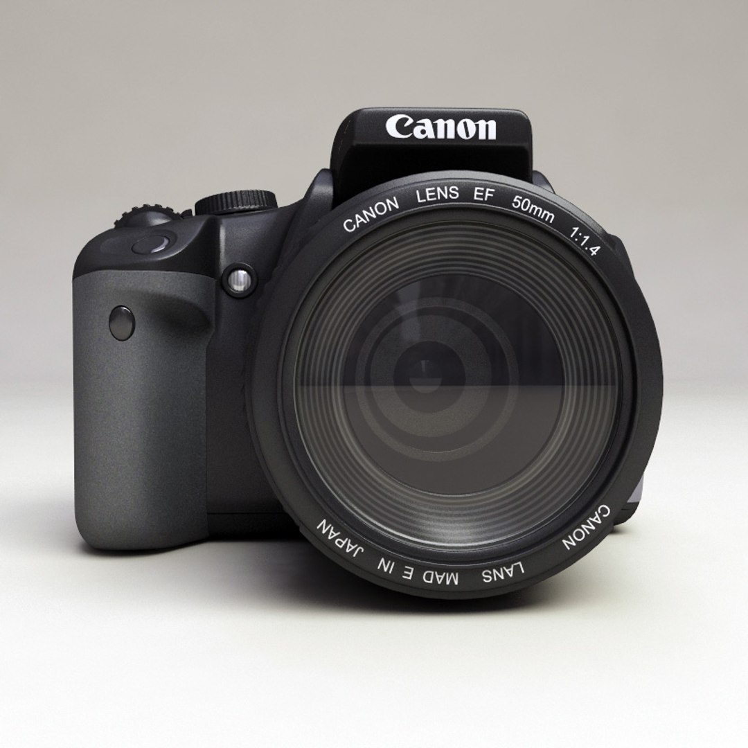 canon eos 400d tripod 3d model