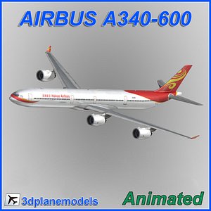 3d model of airbus a340-600