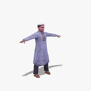 arab child 3d model