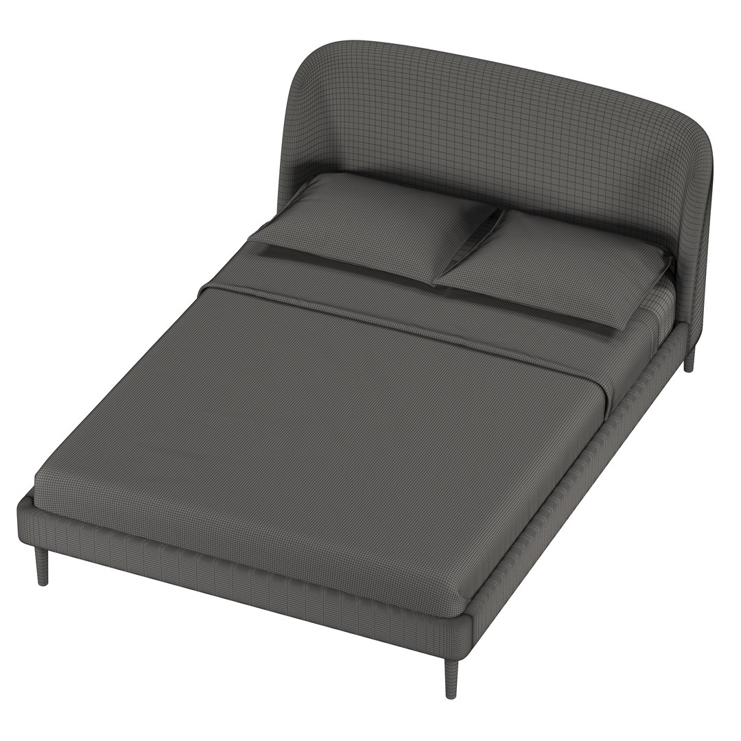 Feather And Black Cambourne Bed 3D Model TurboSquid 1942259