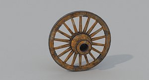 3D Wagon Wheel1 model