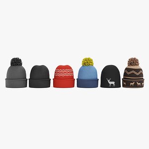 3D winter hats