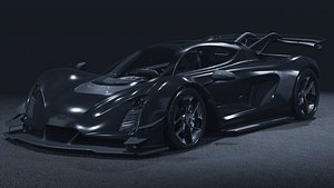 2021 Czinger 21C 3D Model Hypercar Revolution 3D