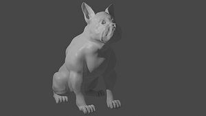 3D model bulldog blender