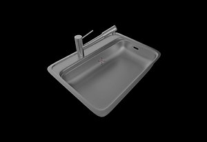 3d kitchen sink