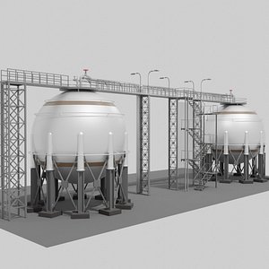 3D Realistic Twin Gas Storage