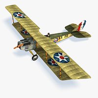 Curtiss JN 4 Low Poly