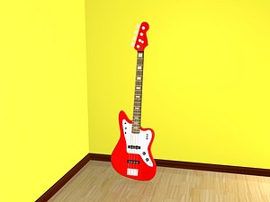3ds max fender bass guitar