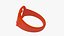 Ruby Red Plastic Number 21 Ring