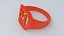 Ruby Red Plastic Number 21 Ring