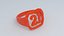 Ruby Red Plastic Number 21 Ring