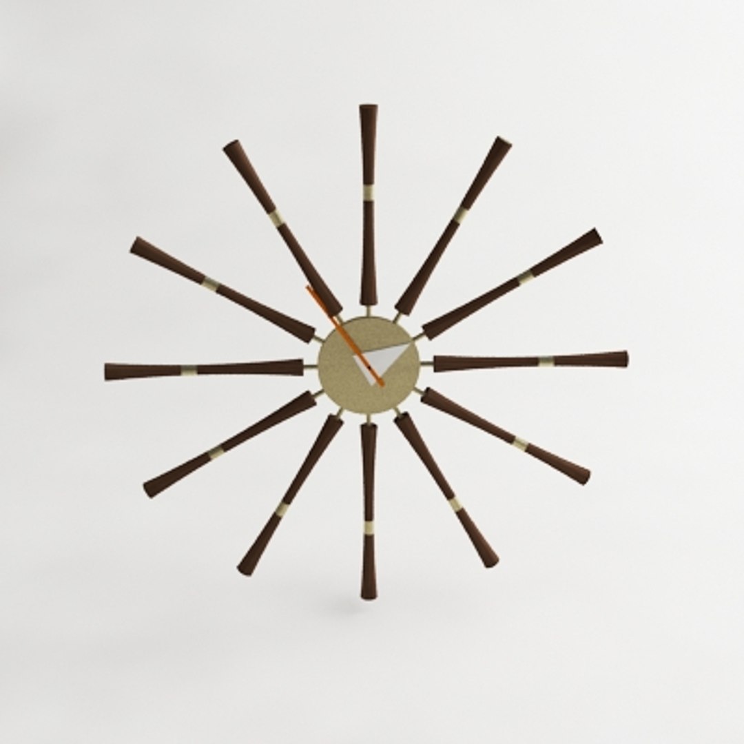 nelson spindle clock 3d model