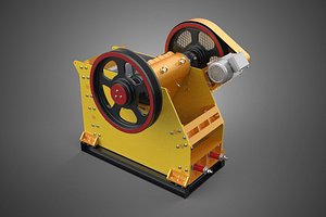 COMPACTOR METAL SCRAP JAW CRUSHER SHREDDER CHOPPER MILL MACHINE 3D model