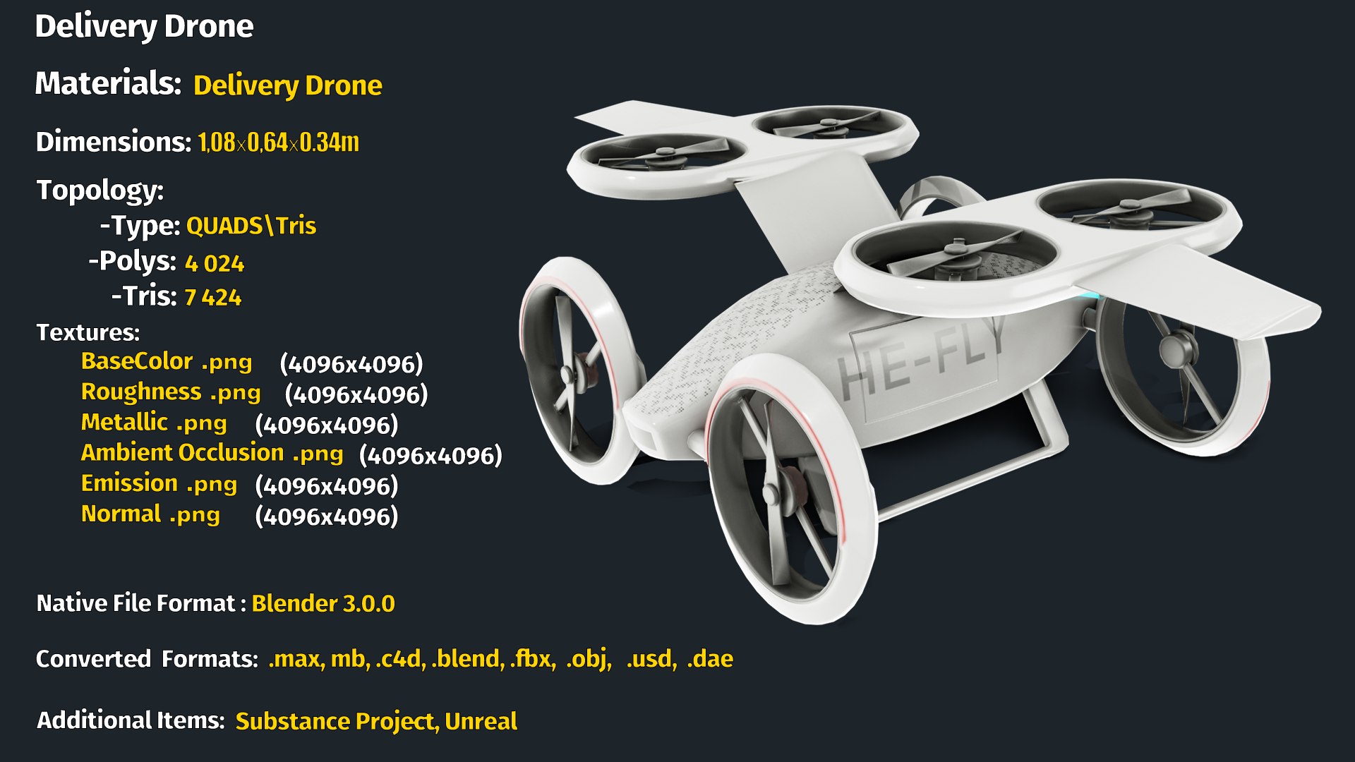 Delivery Drone 3D https://p.turbosquid.com/ts-thumb/ly/bJUkKX/9n/info/png/1642111589/1920x1080/fit_q87/909154c5646815c38120521ff70a588e44df873b/info.jpg