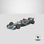 Mercedes W13 F1 Team Season 2022 Formula 1 Race Car