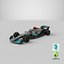 Mercedes W13 F1 Team Season 2022 Formula 1 Race Car