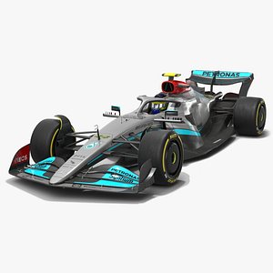 Mercedes W13 F1 Team Season 2022 Formula 1 Race Car