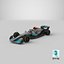 Mercedes W13 F1 Team Season 2022 Formula 1 Race Car