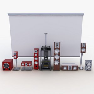 3d model of home theater