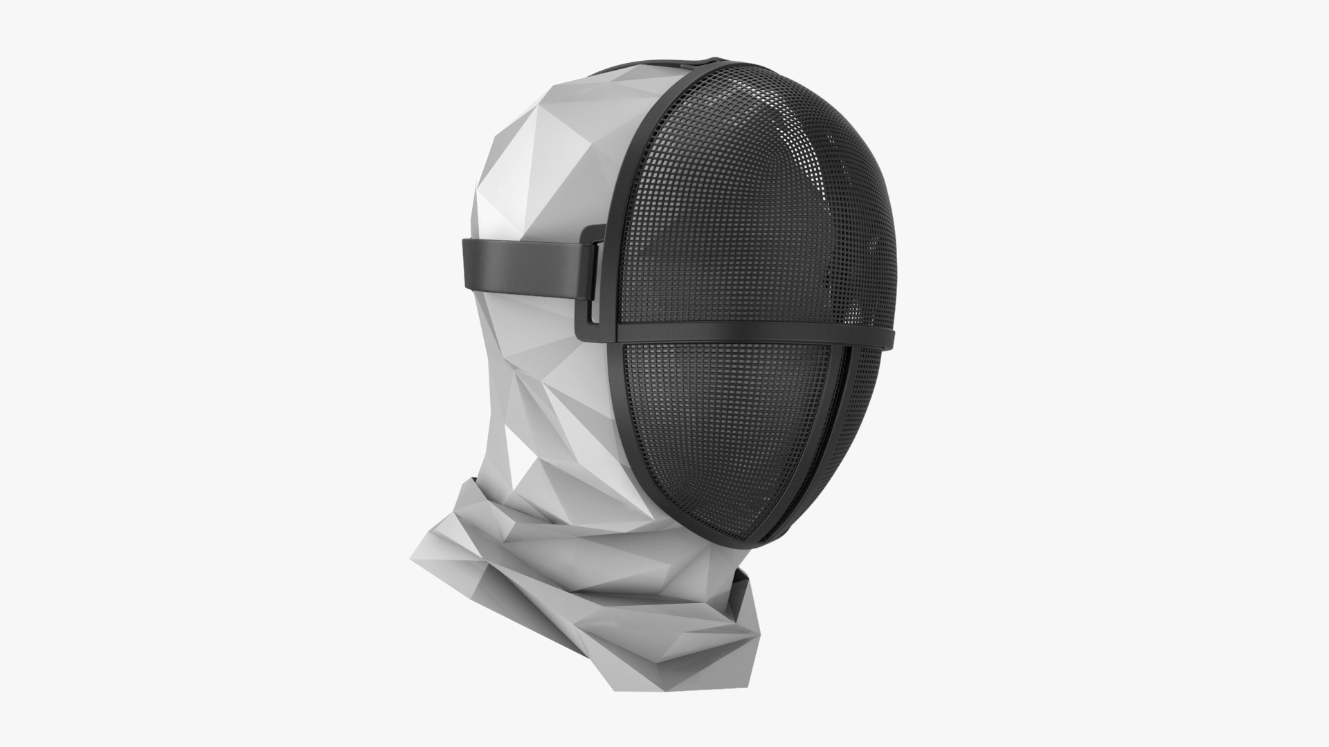Fencing Plastic Mask 3D Model TurboSquid 1968438