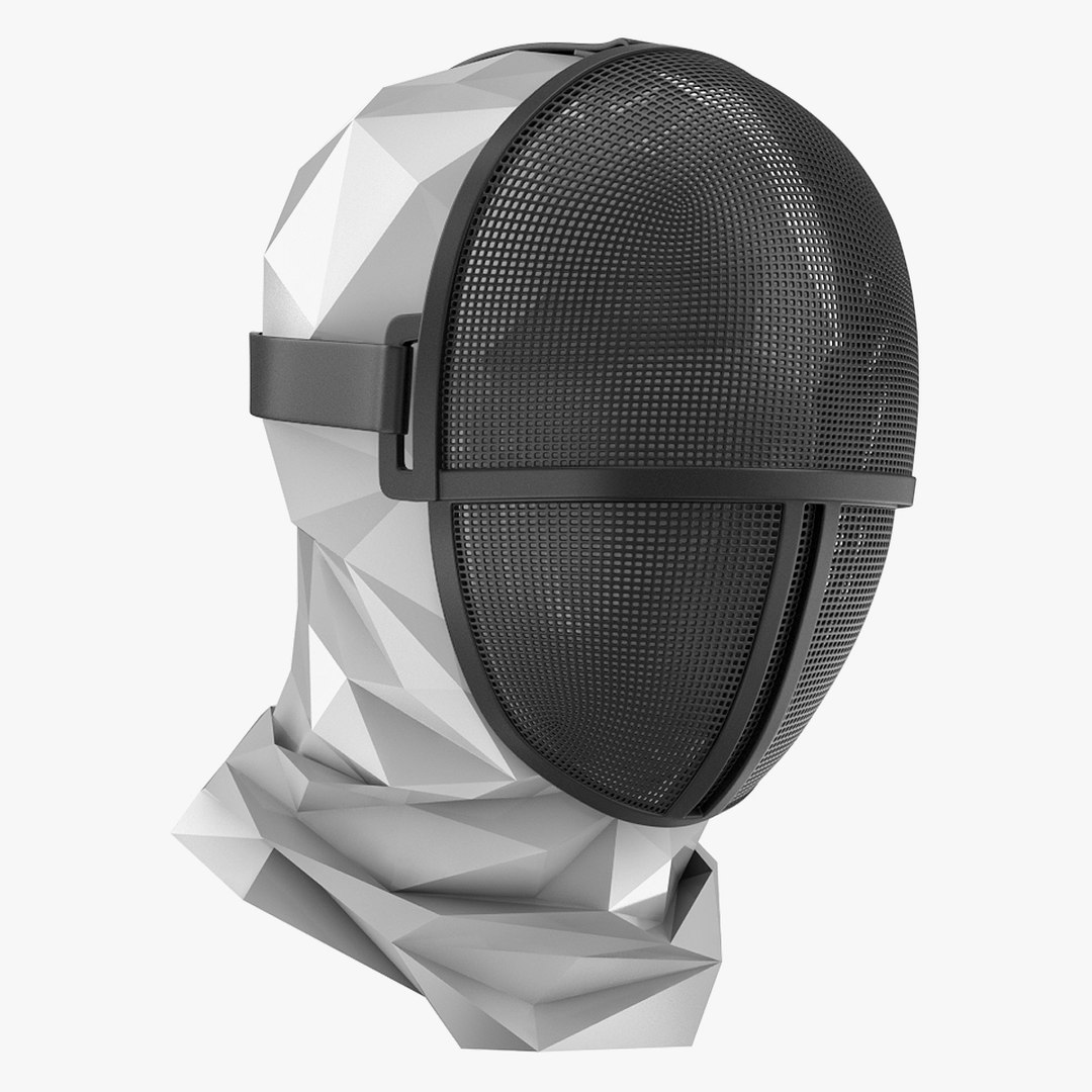Fencing Plastic Mask 3D Model TurboSquid 1968438