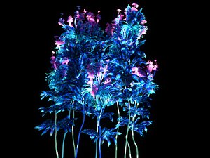 3D alien flower