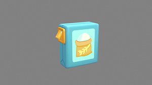 A box of sugar 3D model