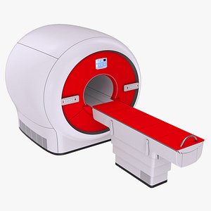 3D model MRI Machine - Red